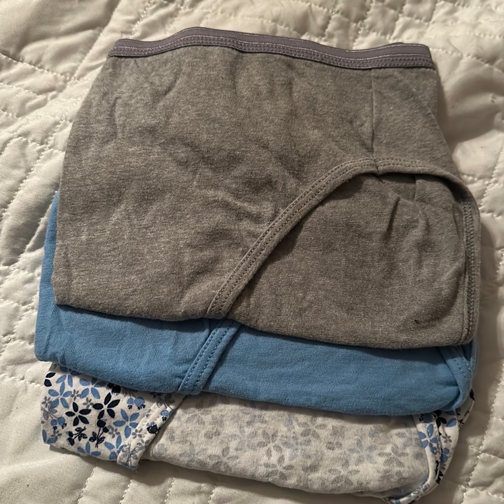 NWOT Hanes Women's Comfort Cotton Hi-Cut Panties 3-Pack Size 10